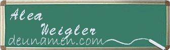 Alea Weigler Visitenkarte